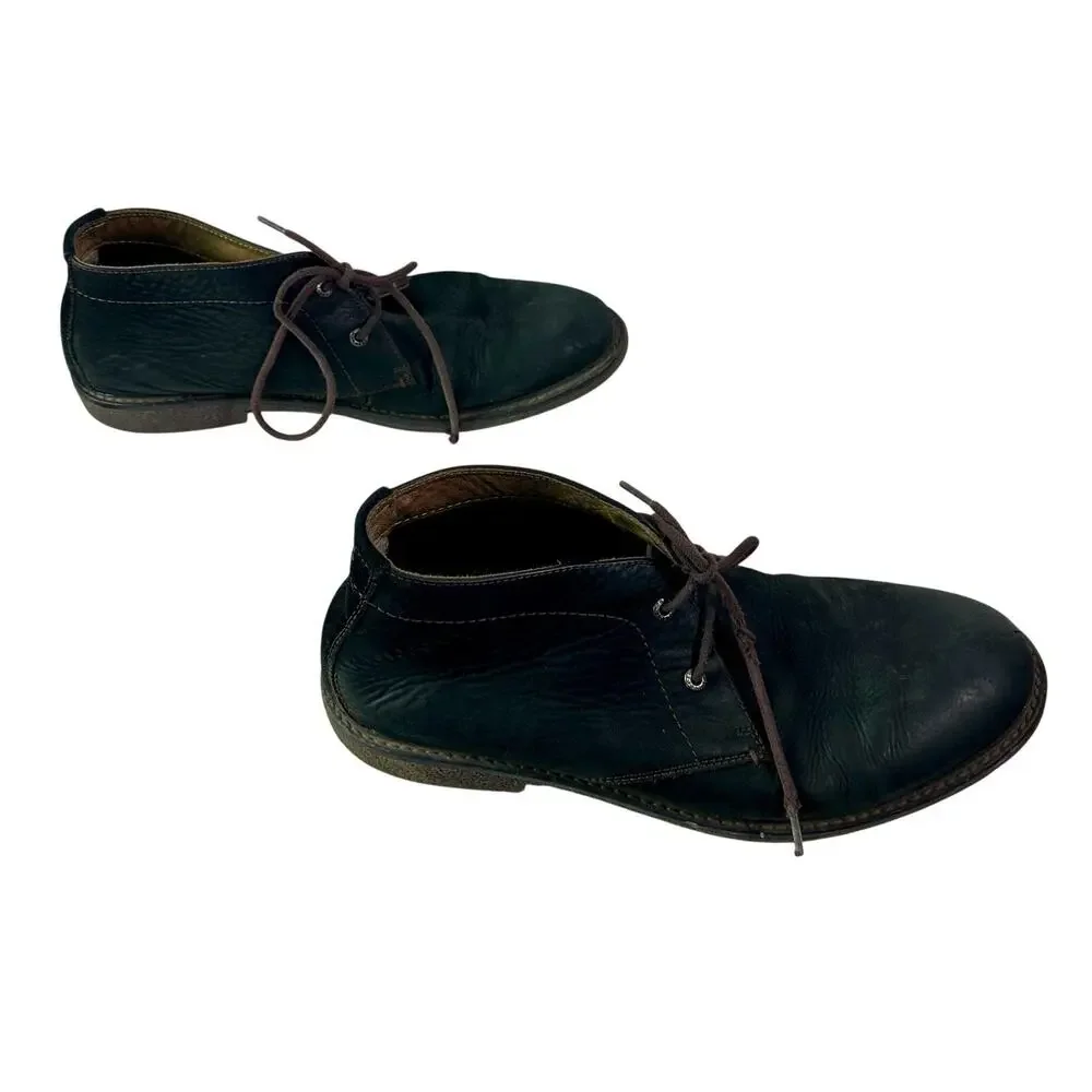 Lucky Brand Men's 11M 11 Black Leather Mason Chukka Boots 115-20884 Hipster